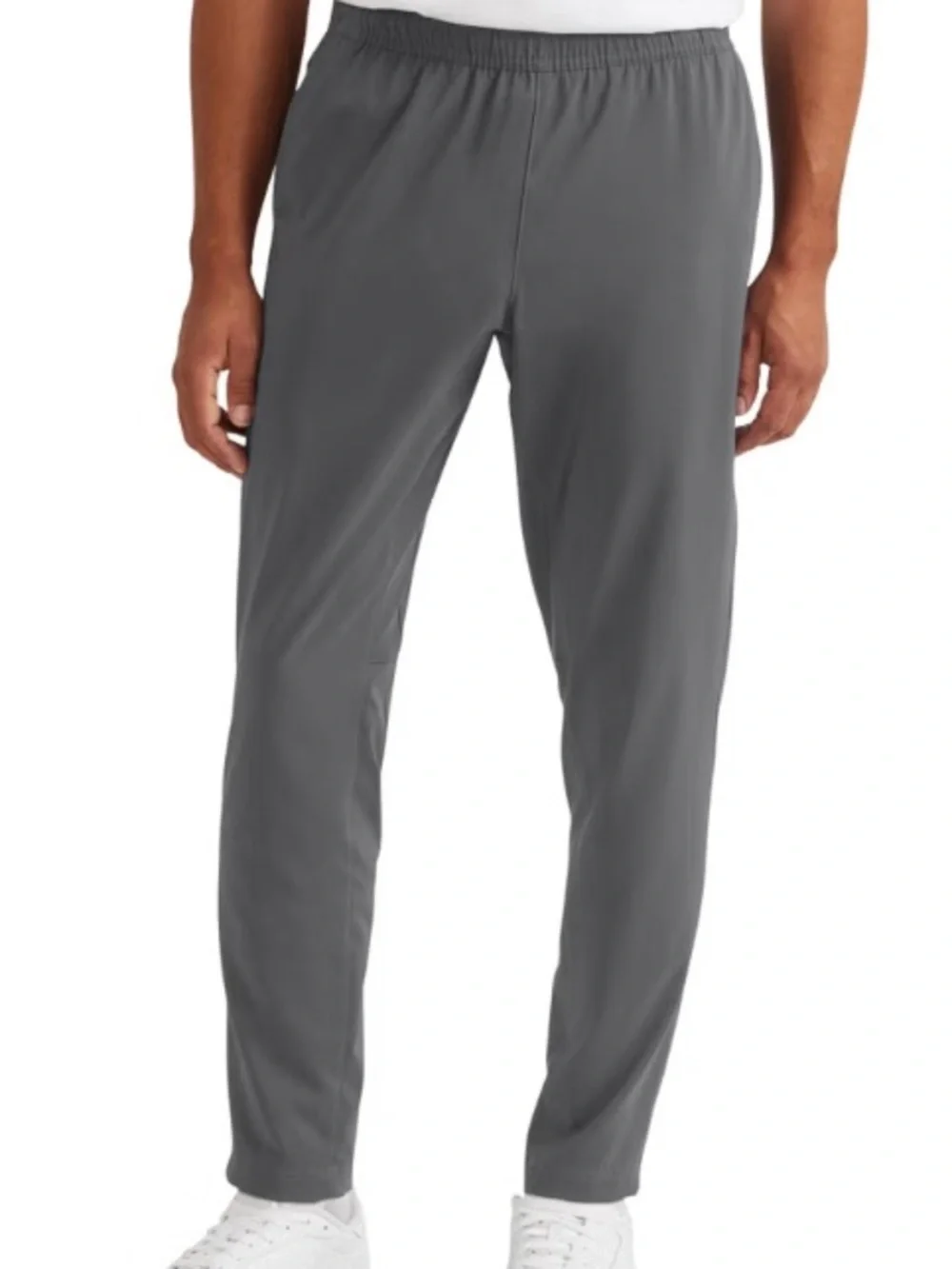 Eddie Bauer Men's Woven Athletic casual Pant, Grey, Size Large, NWT